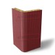 Угловая сэндвич-панель вертикальная из минеральной ваты, 0.5/0.5, ширина 1000 мм, толщина 200 мм, RAL3011