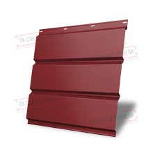 Софит металлический без перфорации 0,5 Satin с пленкой RAL 3011 коричнево-красный