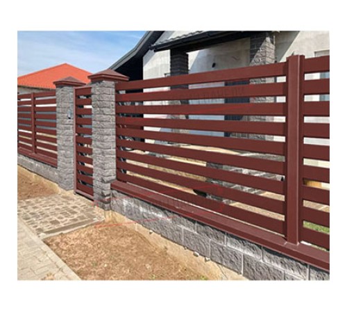 Крепежная планка верхняя Texas 0,5 Velur RAL 3009 оксидно-красный