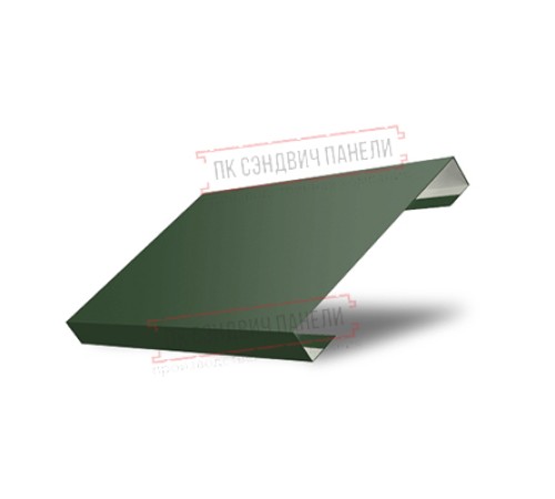 Ламель лицевая 150 жалюзи Texas 0,5 GreenСoat Pural RR 11 темно-зеленый (RAL 6020 хромовая зелень)