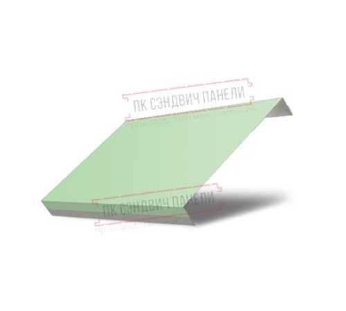 Ламель обратная 150 жалюзи Texas 0,45 PE с пленкой RAL 6019 бело-зеленый